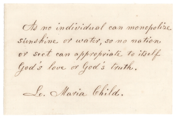 Lydia Maria Child
