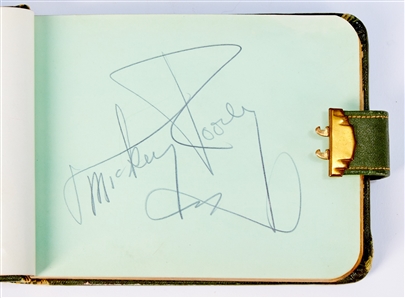 An autograph album with signatures from the Golden Age of Hollywood
