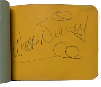 An autograph album with signatures from the Golden Age of Hollywood