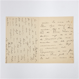 Signed photos, autograph letters, and postcards of famous 19th century musicians