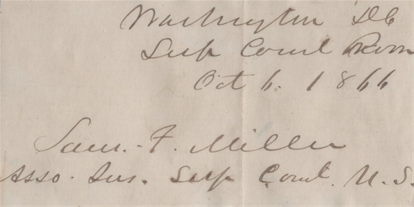 Historic U.S. Supreme Court Justices Collection including Roger B. Taney, Samuel F. Miller, and David Davis