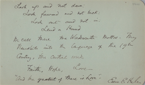 Collection of 19th–20th Century American Literary Figures..Including William Cullen Bryant, John Burroughs, Edward Everett Hale, Elbert Hubbard, Henry Miller, and William Lyon Phelps
