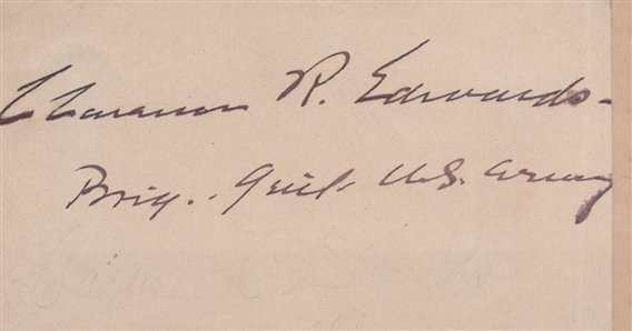 Collection of Early U.S. Army and War Department Autographs — Including Arctic Explorer Adolphus Greely, Chief of Air Corps Benjamin Foulois, and Eight Other Generals