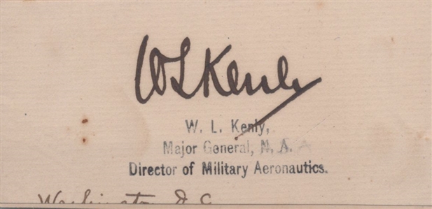 Collection of Early U.S. Army and War Department Autographs — Including Arctic Explorer Adolphus Greely, Chief of Air Corps Benjamin Foulois, and Eight Other Generals