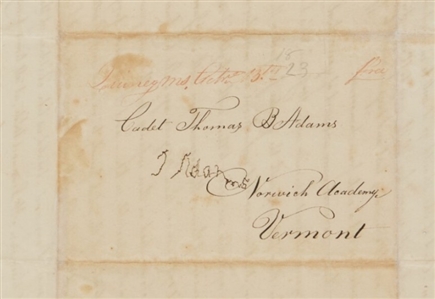 John Adams Free Frank on Sons Letter