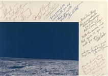 Apollo 12 Large NASA Photo Signed by Conrad, Gordon, Bean and Supporting Team, with Zarelli L.O.A.