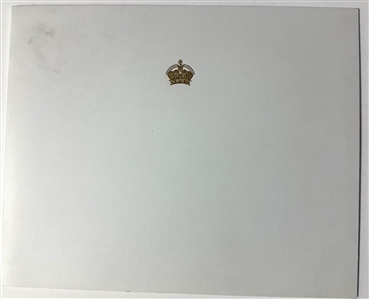Elizabeth The Queen Mother Signed 1980 Christmas and New Year Card