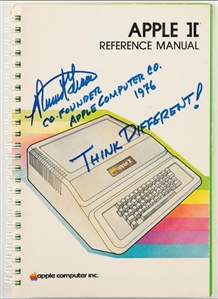 Apple: Ronald Wayne Signed Apple II Manual