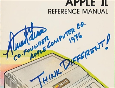 Apple: Ronald Wayne Signed Apple II Manual