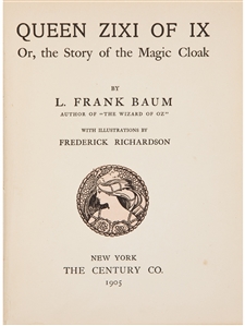 Rare L. Frank Baum Signed and Inscribed Book to His Sister — Delightfully Playful Full-Page Inscription from the Creator of The Wizard of Oz