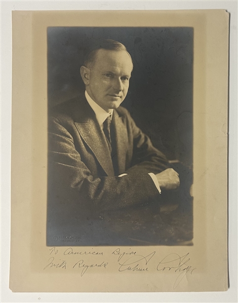 Oversized Calvin Coolidge Signed Photo
