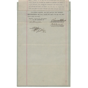 Frank W. Woolworth Document Signed