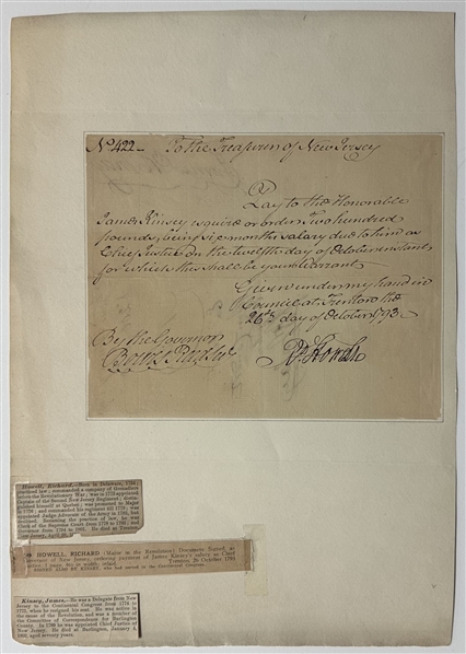 Richard Howell Signed Document