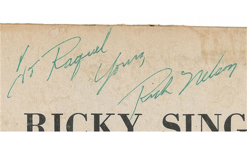 Ricky Nelson Signed Record Album