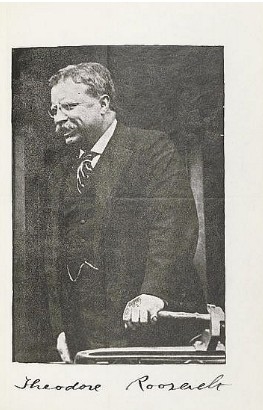 SIGNED BY TR, HIS WIFE, AND FOUR OF HIS CHILDREN BOOS, JOHN E.; compiler. Three unique compilations of manuscripts and graphics relating to Theodore Roosevelt,