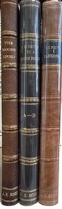 SIGNED BY TR, HIS WIFE, AND FOUR OF HIS CHILDREN BOOS, JOHN E.; compiler. Three unique compilations of manuscripts and graphics relating to Theodore Roosevelt,