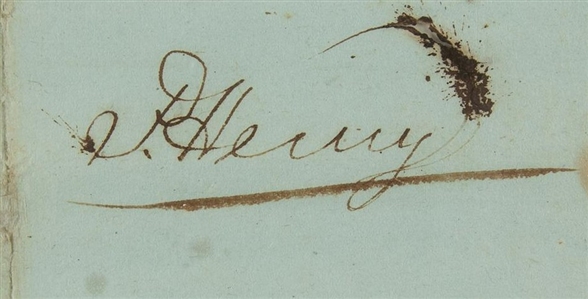 ‘GIVE ME LIBERTY OR GIVE ME DEATH’ - A 1780 DOCUMENT SIGNED BY FOUNDING FATHER, PATRICK HENRY.