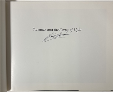 Ansel Adams Signed Yosemite and the Range of Light – First Edition, 1979