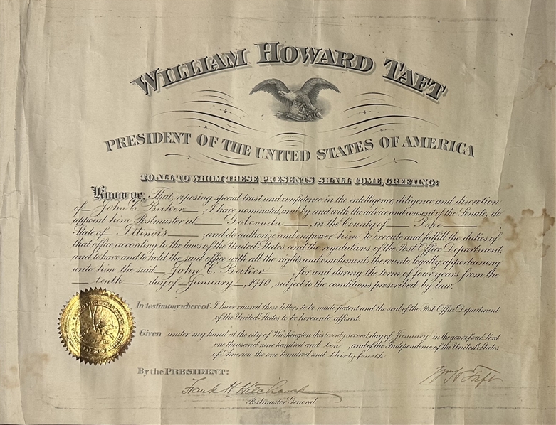 William H. Taft Appointment
