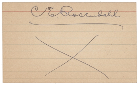 Jimmy Doolittle and Charles Rosendahl Signed Cards