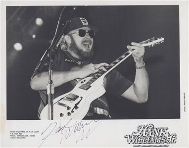 Collection of Nine Signed Publicity Photographs – Music Legends