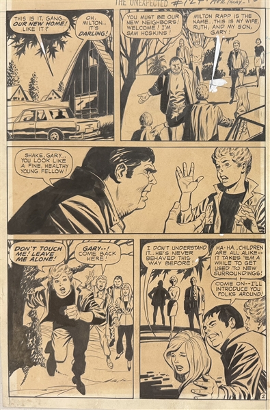 Original George Tuska Drawing for "The Unexpected #124"
