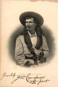 Captain Jack Crawford Signed Engraving
