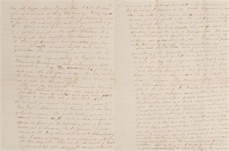 James A. Garfield Rare 4pg ALS 