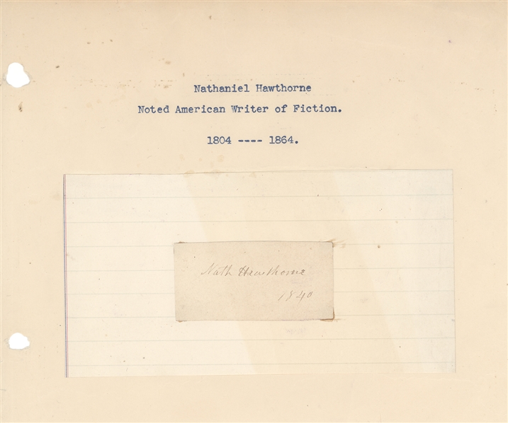 Nathaniel Hawthorne