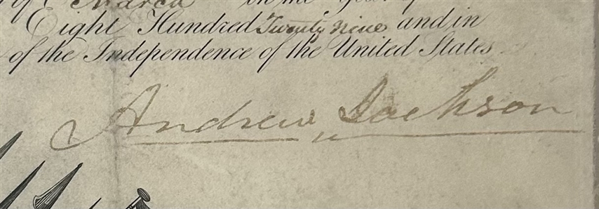 Andrew Jackson Naval Appointment