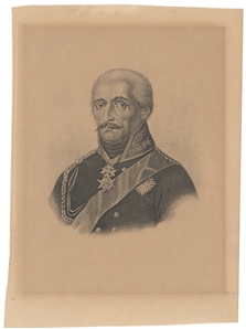 Blücher ALS as Prussian Commander Following Waterloo, 1815 