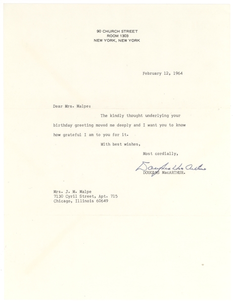 Douglas MacArthur TLS
