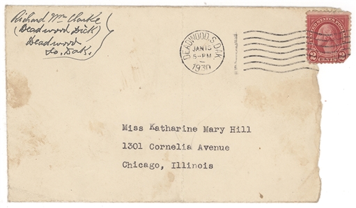 Richard “Deadwood Dick” Clarke Signed Addressed Envelope