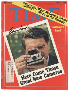 Edwin H. Land Signed TIME Magazine Cover
