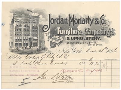 Alexander S. Webb Signed Document