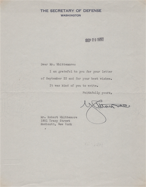 George C. Marshall TLS
