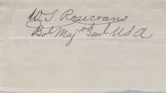 William Rosecrans & John Schofield