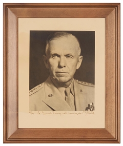 Oversized photo of Marshall in a formal full-uniform pose