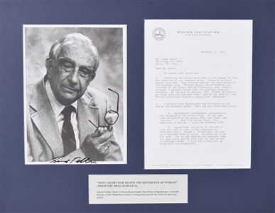 Edward Teller Important letter and SP