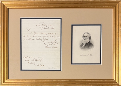 Civil War Navy Department Letter Signed by Secretary Gideon Welles (1864)