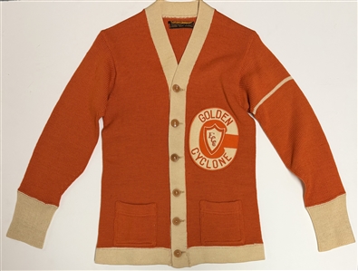 Vintage “Golden Cyclone” Athletic Cardigan, Circa 1930s When Babe Didrikson Zaharias was part of team!