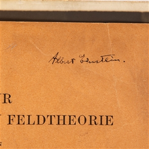 Albert Einstein Signed Offprint on Unified Field Theory, 1929, with Photograph, Provenance to Dora Monness Shapiro