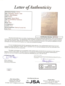 Albert Einstein Signed Offprint on Unified Field Theory, 1929, with Photograph, Provenance to Dora Monness Shapiro