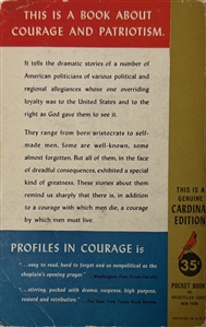 John F. Kennedy Signed Profiles In Courage - Cardinal Edition