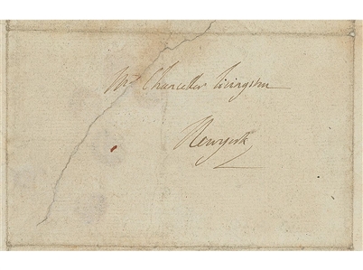 Marquis de Lafayette Introduces European Financier David Parish to Chancellor Robert R. Livingston — ALS, August 1805