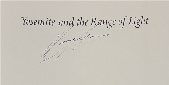 Ansel Adams Signed Yosemite and the Range of Light – First Edition, 1979