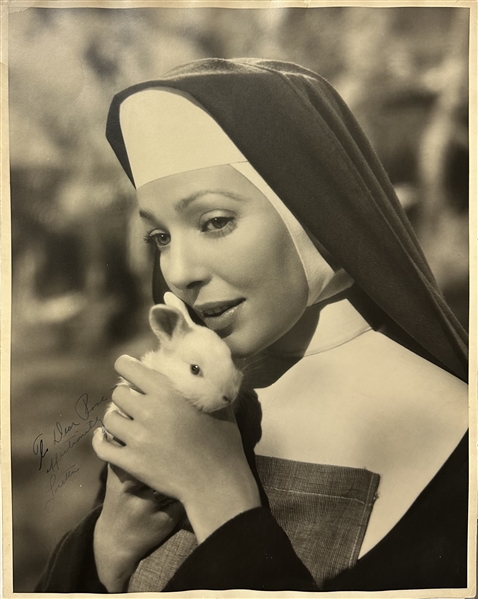 Oversized Loretta Young Signed Photo