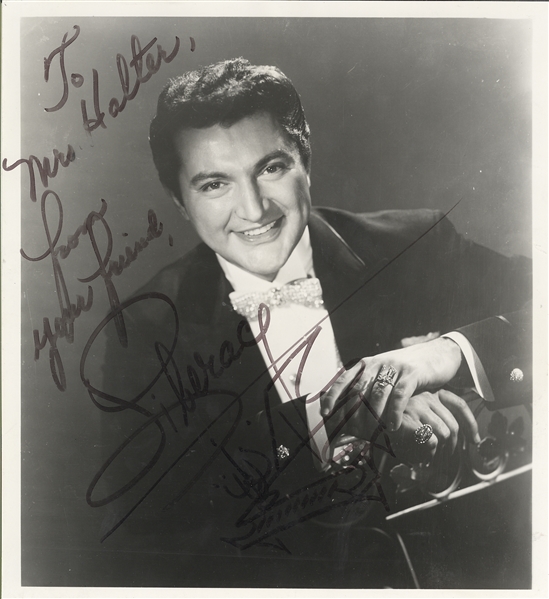 Liberace Signed Photograph