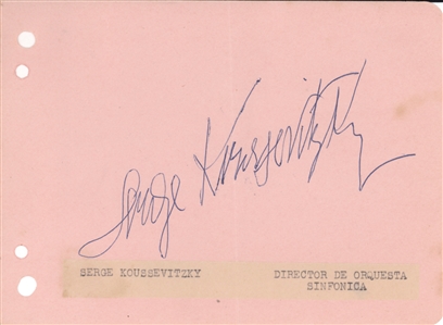 Eugene Ormandy, Artur Rodzinski, Serge Koussevitzky