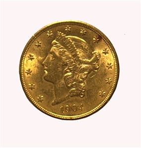 1904 United States Liberty Head Double Eagle ($20 Gold Coin)